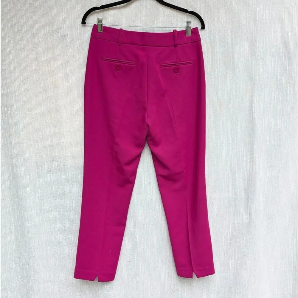 ME+EM Statement Crop Length Pants Womens UK8/US4 Fuchsia Mid-rise Straight - Picture 3 of 10